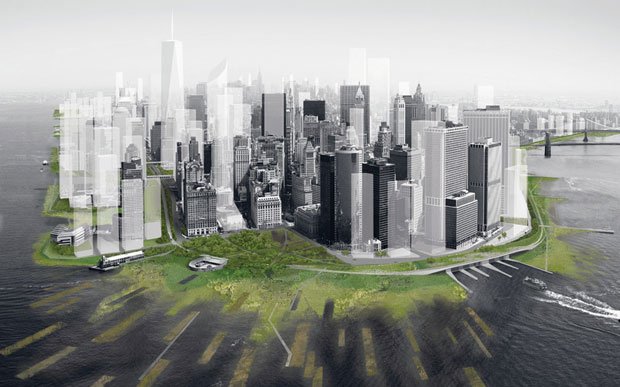 Projet de renaturalisation des berges de Manhattan ©DLANDstudio