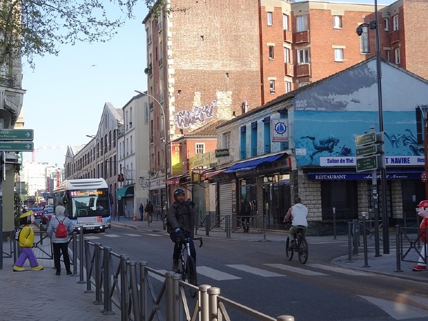 La rue des rosiers Saint-Ouen ©️Lektz sur Wikimédia
