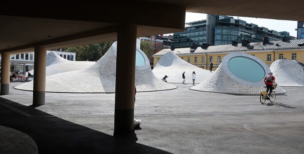 Musée souterrain Amos Rex à Helsinki, Finlande ©Wikimedia