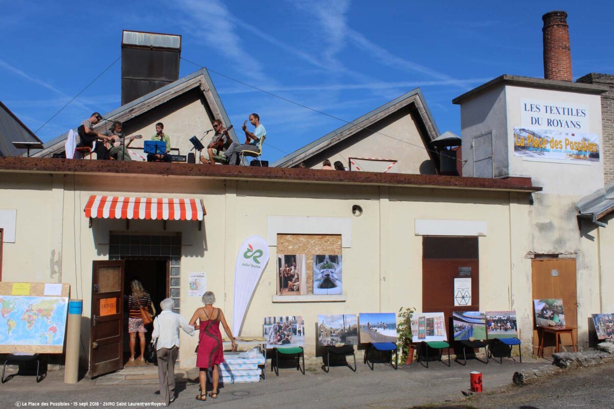 Réhabilitation d'une friche industrielle dans le petit village Saint-Laurent-en-Royans avec le collectif Etc - Association Tracols