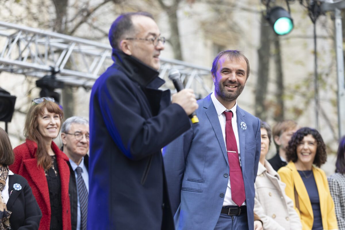 Pascal Le Brun-Cordier et Michaël Delafosse, Inauguration de la ZAT Antigone 2022 © Cécile Mella